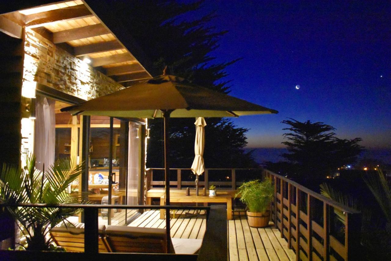 ---- Escapada De Lujo Para Dos ---- Casa Boutique Privada - Vistas Al Oceano - Parrilla Y Fogon En Quincho Privado - Insumos Desayuno - Tu Estadia Incluye Gratis 1 Sesion De Hidromasaje & Cromoterapia Bajo Las Estrellas En Jacuzzi Privado (Adults Onl Pichilemu Esterno foto
